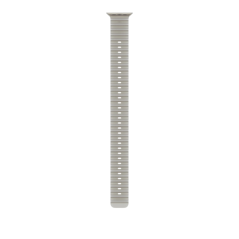 49mm Translucent Grey Ocean Band Extension - Natural Titanium Finish - iSTYLE.bg