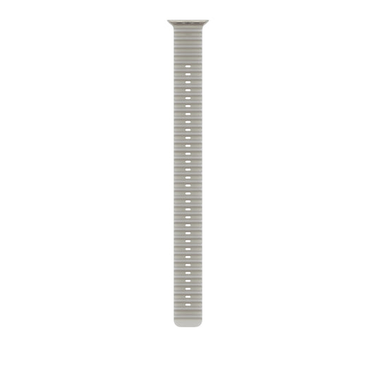 49mm Translucent Grey Ocean Band Extension - Natural Titanium Finish - iSTYLE.bg