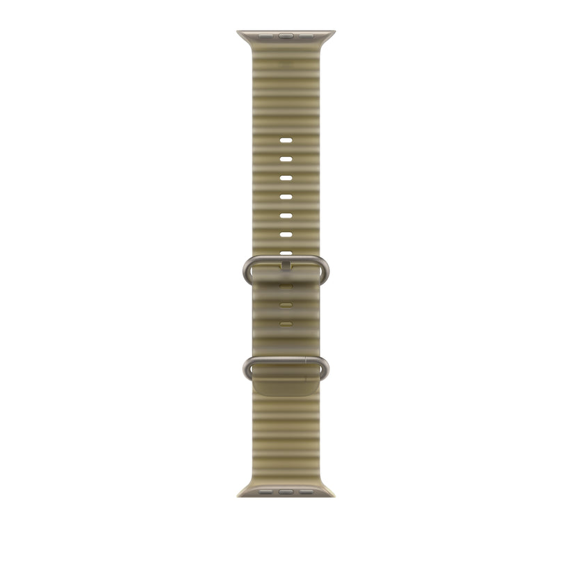 49mm Translucent Kelp Ocean Band - Natural Titanium Finish - iSTYLE.bg