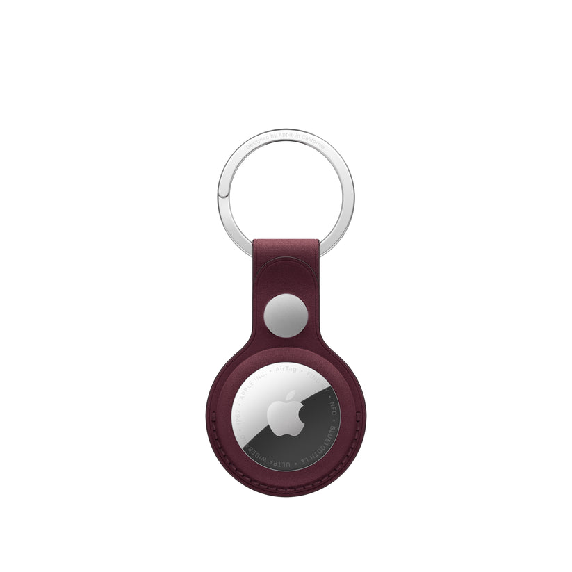 AirTag FineWoven Key Ring – Burgundy - iSTYLE.bg