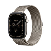 Apple Watch Series 12 GPS + Cellular 46mm Natural Titanium Case with Natural Milanese Loop - S/M - iSTYLE.bg