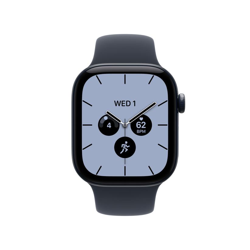 Apple Watch Series 12 GPS + Cellular 42mm Night Blue Ceramic Case with Navy Blue Sport Band - S/M - iSTYLE.bg