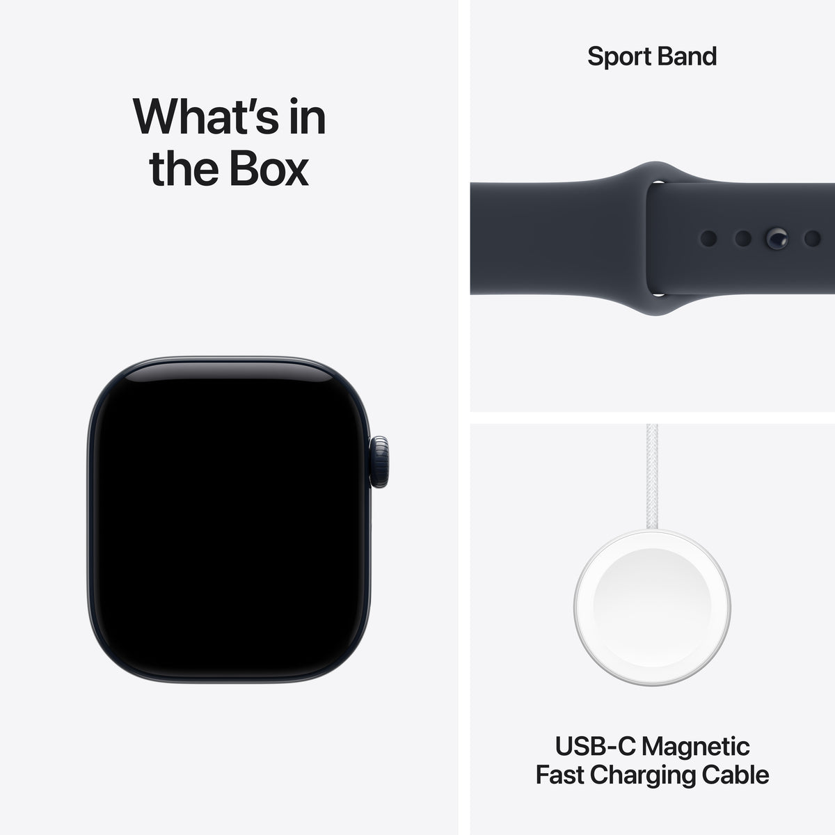Apple Watch Series 12 GPS + Cellular 42mm Night Blue Ceramic Case with Navy Blue Sport Band - S/M - iSTYLE.bg