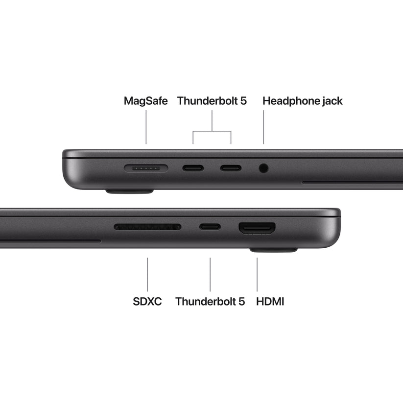 16-inch MacBook Pro with PROLED XDR Display: Apple M5 Max chip with 18-core CPU and 40-core GPU, 2TB SSD - Space Black - iSTYLE.bg
