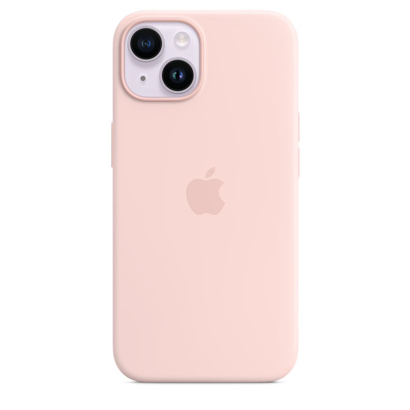 iPhone 14 Silicone Case with MagSafe - Chalk Pink - iSTYLE BG