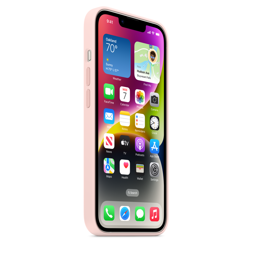 iPhone 14 Silicone Case with MagSafe - Chalk Pink - iSTYLE BG