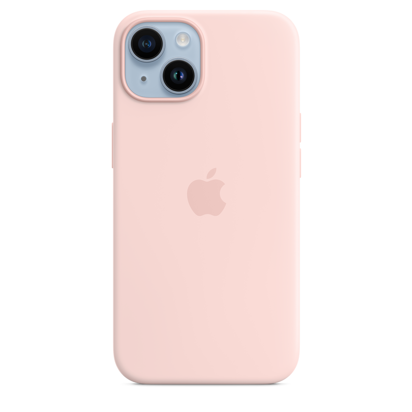 iPhone 14 Silicone Case with MagSafe - Chalk Pink - iSTYLE BG