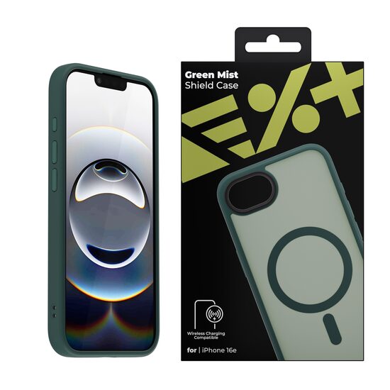 NEXT ONE GREEN MIST SHIELD CASE FOR iPhone 16E | MAGSAFE COMPATIBLE