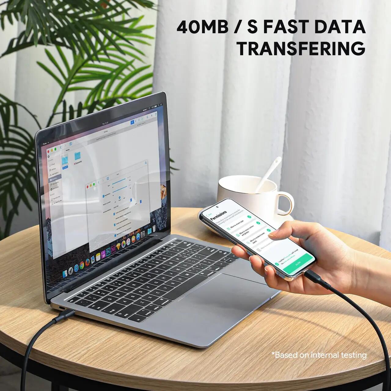 AUKEY Circlet Blink 100W Silicone USB-C to USB-C Cable 1.8m Black