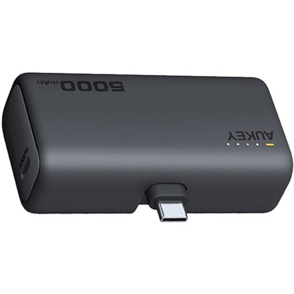 AUKEY Spark Mini 22.5W 5000mAh PD Power Bank With Built-in USB C Port Gray - iSTYLE BG