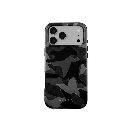 BURGA Night Black Camouflage Tough Magsafe Case For iPhone 17 Pro