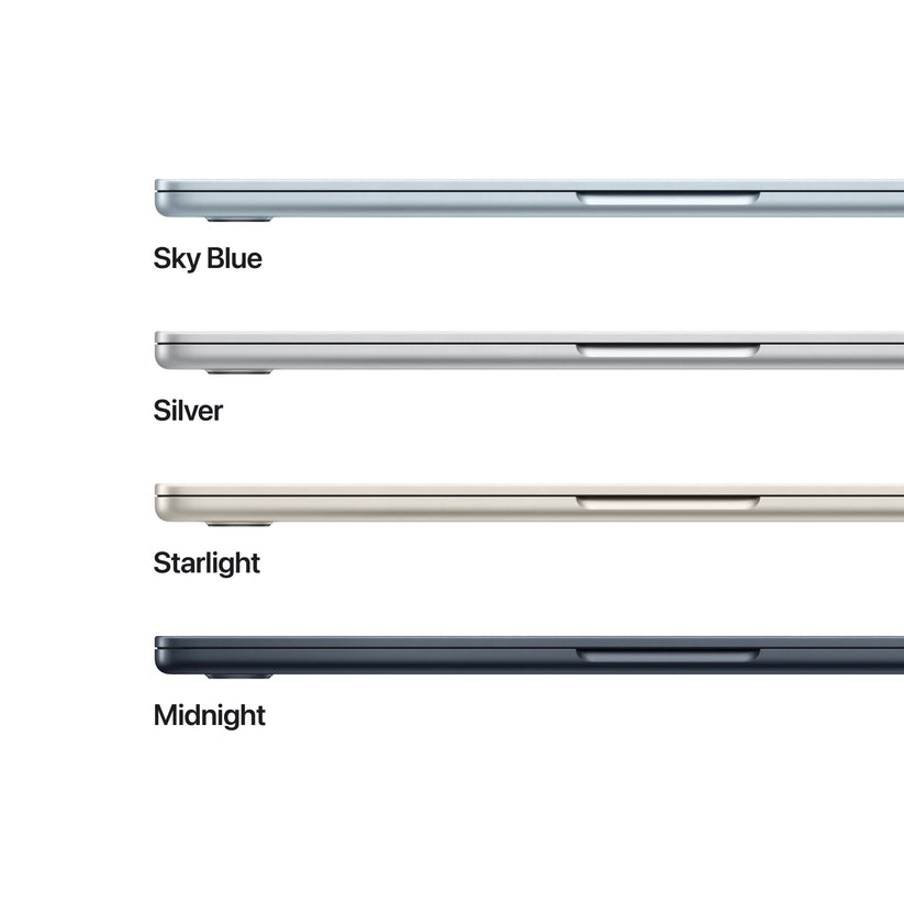 13-инчов MacBook Air:Apple M5 чип с 10-ядрен CPU и 10-ядрен GPU, 512GB SSD, 24GB RAM, International English - Midnight CTO - iSTYLE.bg