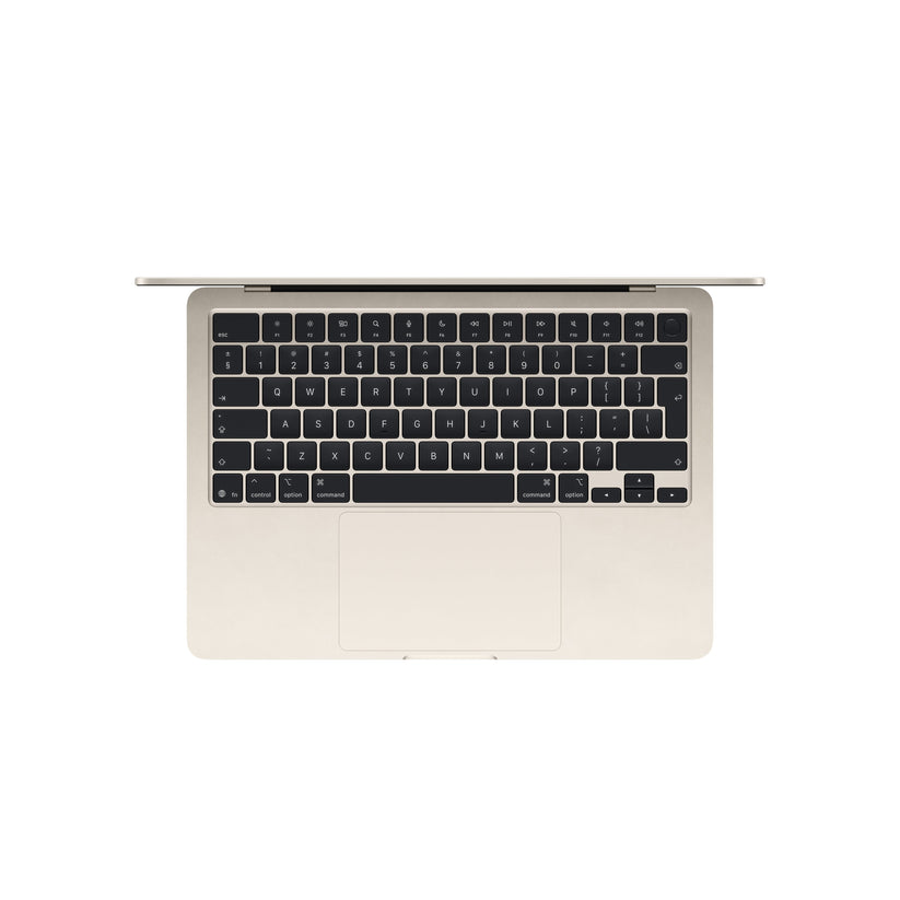 13-инчов MacBook Air:Apple M5 чип с 10-ядрен CPU и 10-ядрен GPU, 4TB SSD, 32GB RAM, International English - Starlight CTO