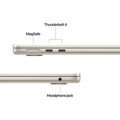 13-инчов MacBook Air:Apple M5 чип с 10-ядрен CPU и 10-ядрен GPU, 4TB SSD, 24GB RAM, International English - Starlight CTO - iSTYLE.bg