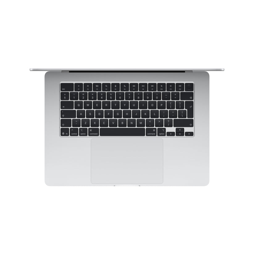 15-инчов MacBook Air:Apple M5 чип с 10-ядрен CPU и 10-ядрен GPU, 1TB SSD, 32GB RAM, International English - Silver CTO - iSTYLE.bg