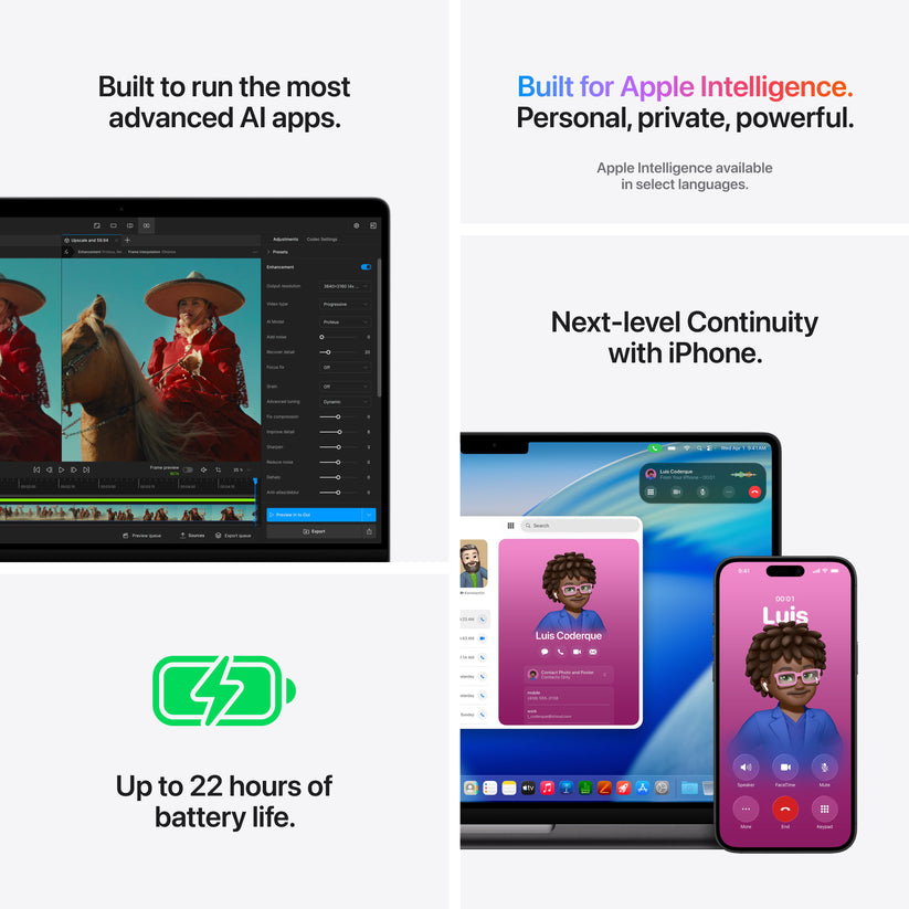 14-инчов MacBook Pro: Apple M5 Pro чип с 18-ядрен CPU и 20-ядрен GPU, 1TB SSD, 24GB RAM, Български език (БДС) - Silver CTO