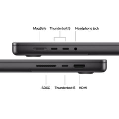 16-инчов MacBook Pro: Apple M5 Max чип с 18-ядрен CPU и 40-ядрен GPU, 8TB SSD, 48GB RAM, International English - Space Black CTO