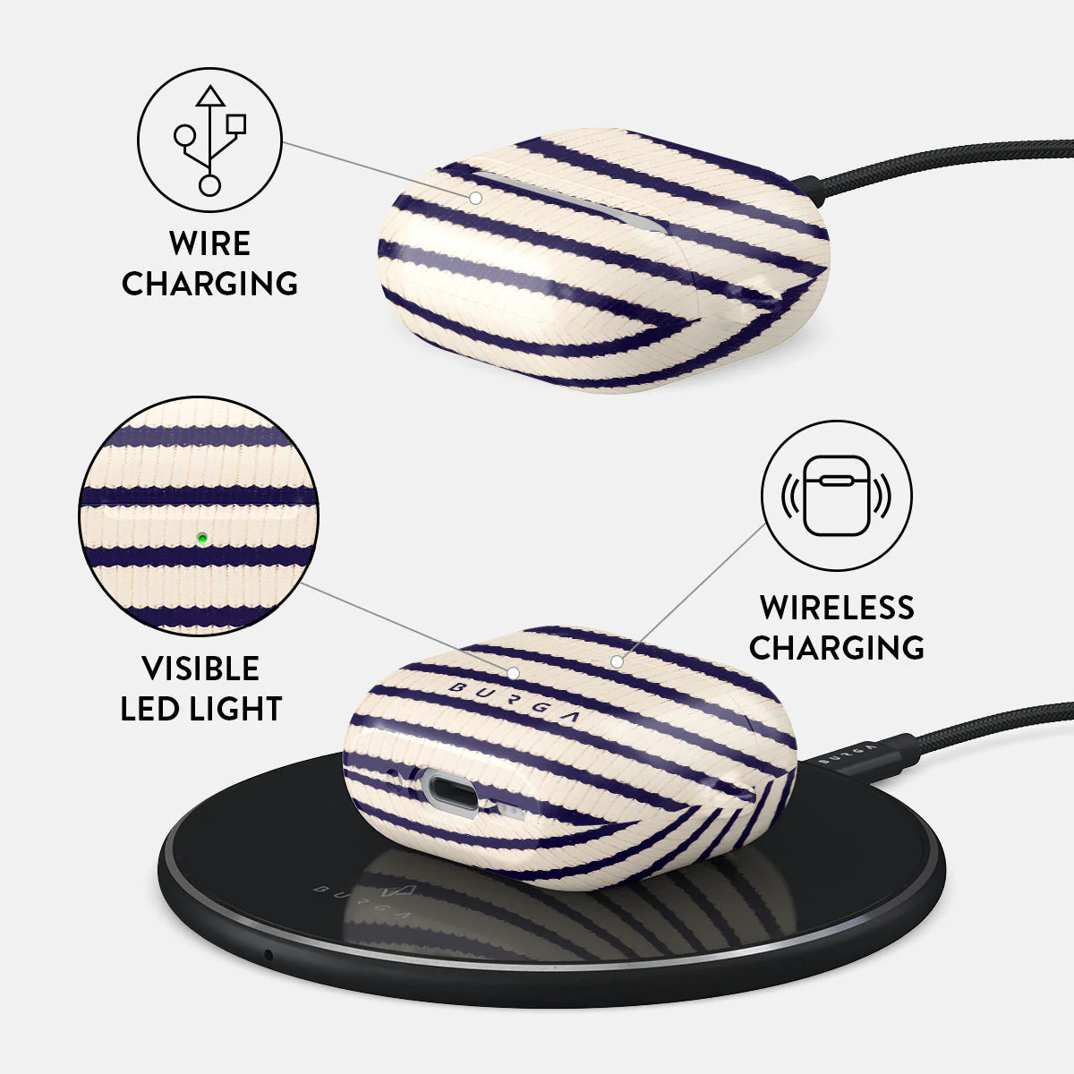 BURGA Old Money case For AirPods 4