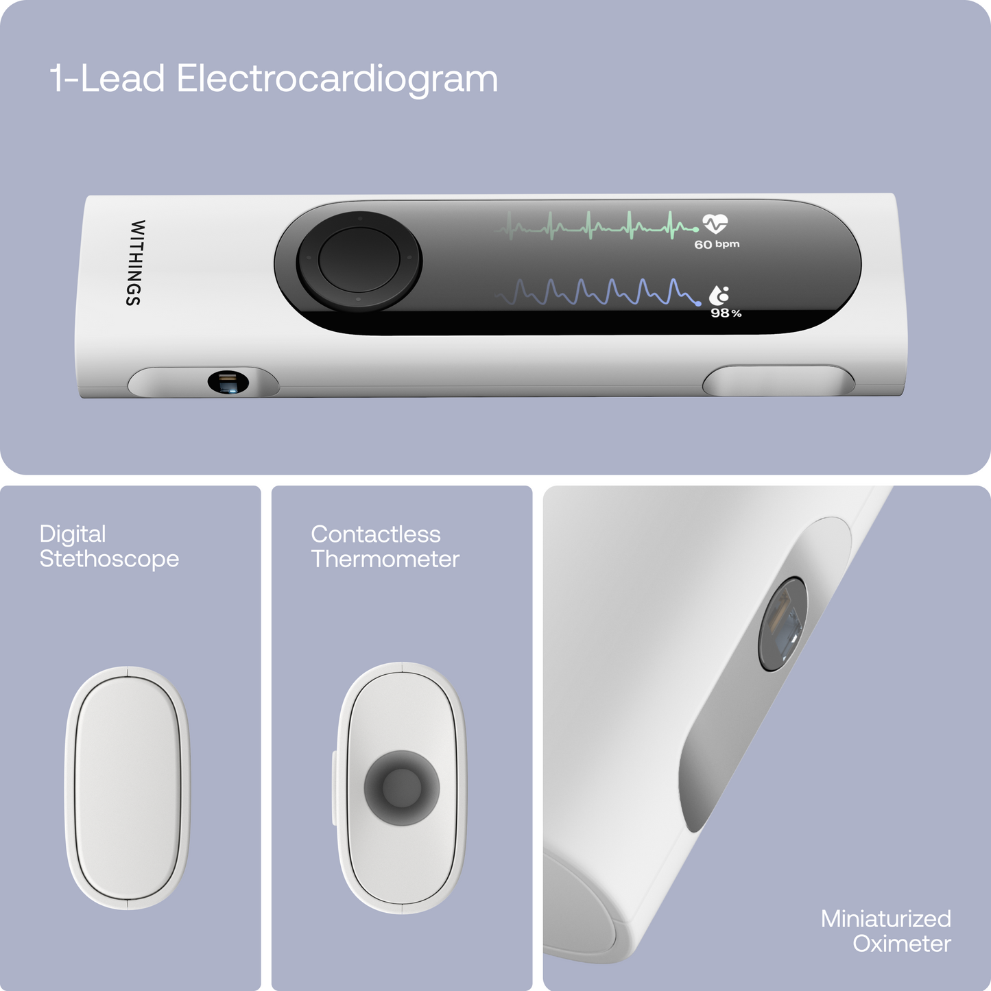 Withings 4 в 1 health MultiScan - бял