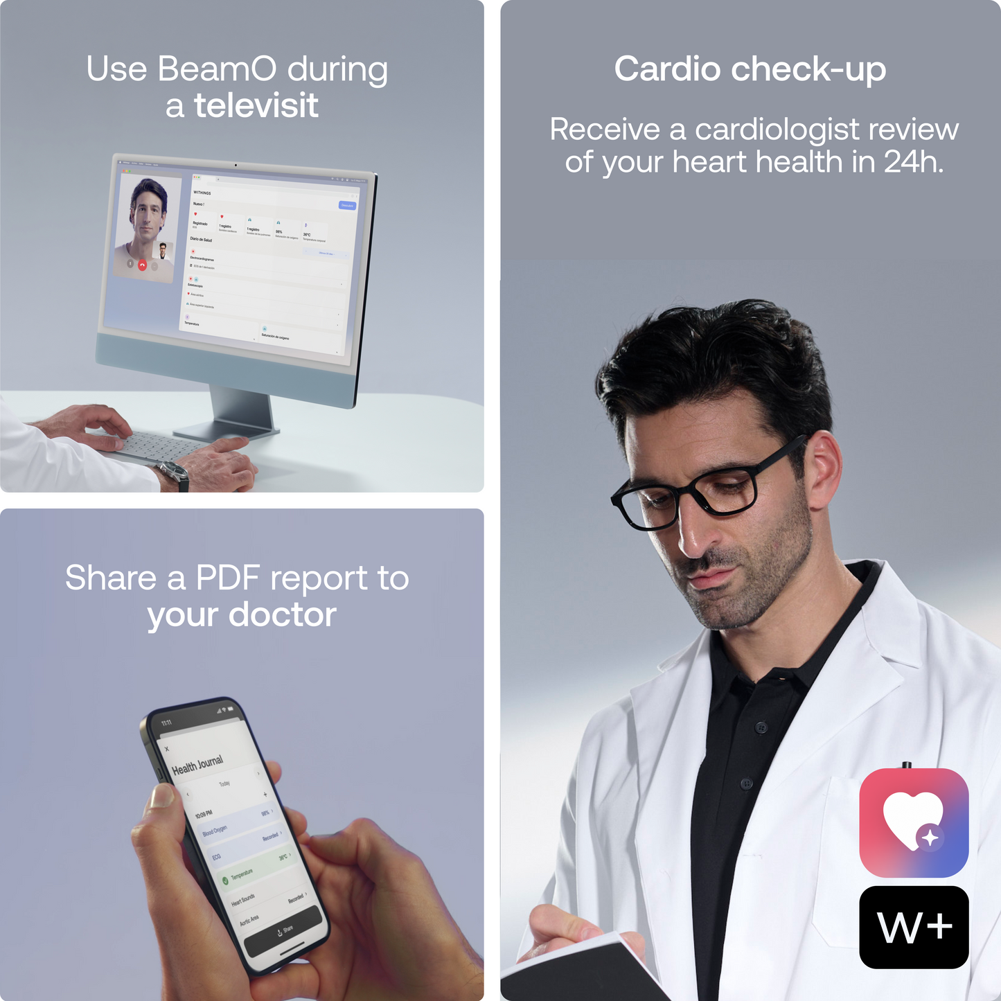 Withings 4 в 1 health MultiScan - бял