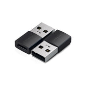 Satechi Алуминиев USB-A към USB-C адаптер 2 бр. от Satechi – Space Black