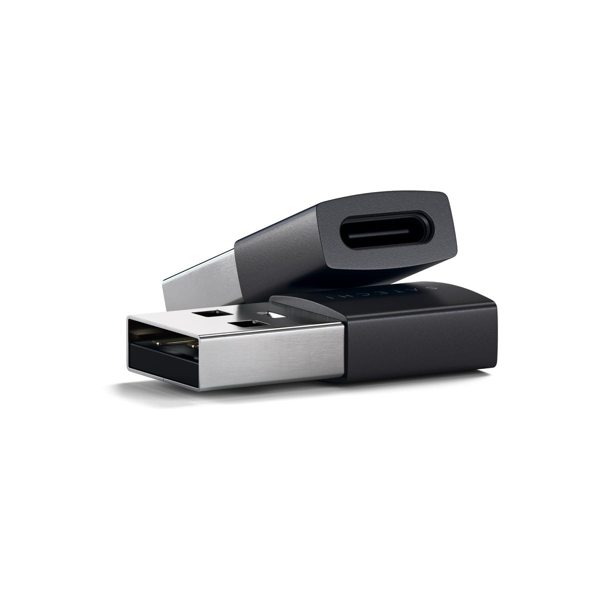 Satechi Алуминиев USB-A към USB-C адаптер 2 бр. от Satechi – Space Black