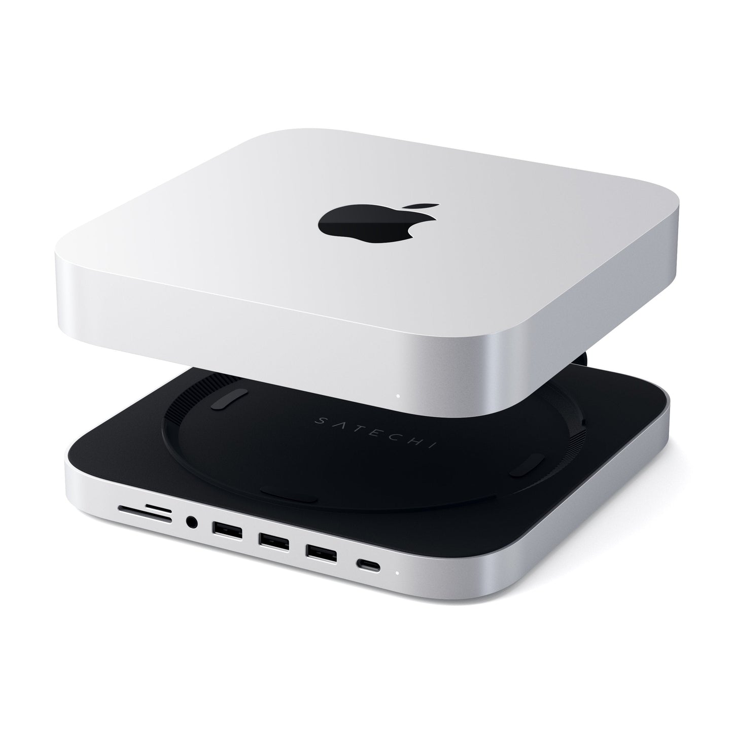 Satechi Aluminium Type-C Stand and Hub for Mac Mini - Silver