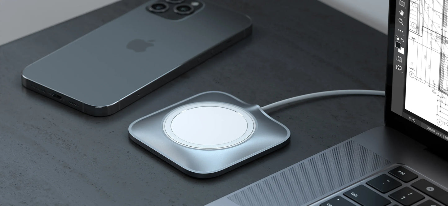 Satechi Aluminium Dock for Mag safe Charger iPhone - Space Grey