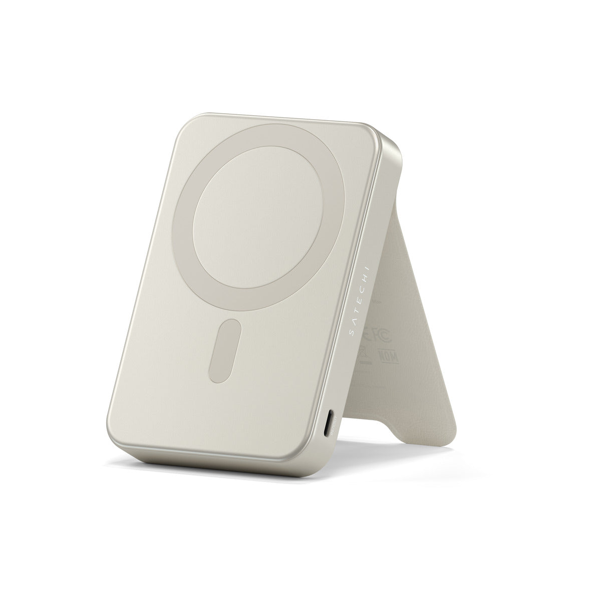 Преносима батерия Satechi - Qi2 10K Magnetic, 10 000 mAh - Sand