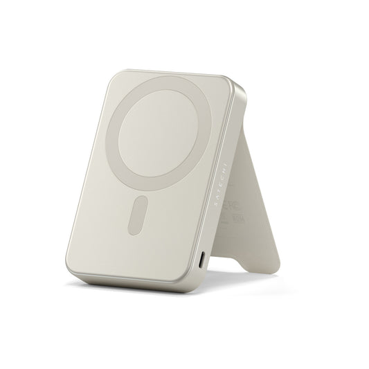 Преносима батерия Satechi - Qi2 10K Magnetic, 10 000 mAh - Sand
