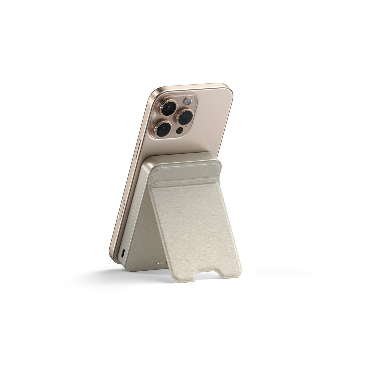 Преносима батерия Satechi - Qi2 10K Magnetic, 10 000 mAh - Sand