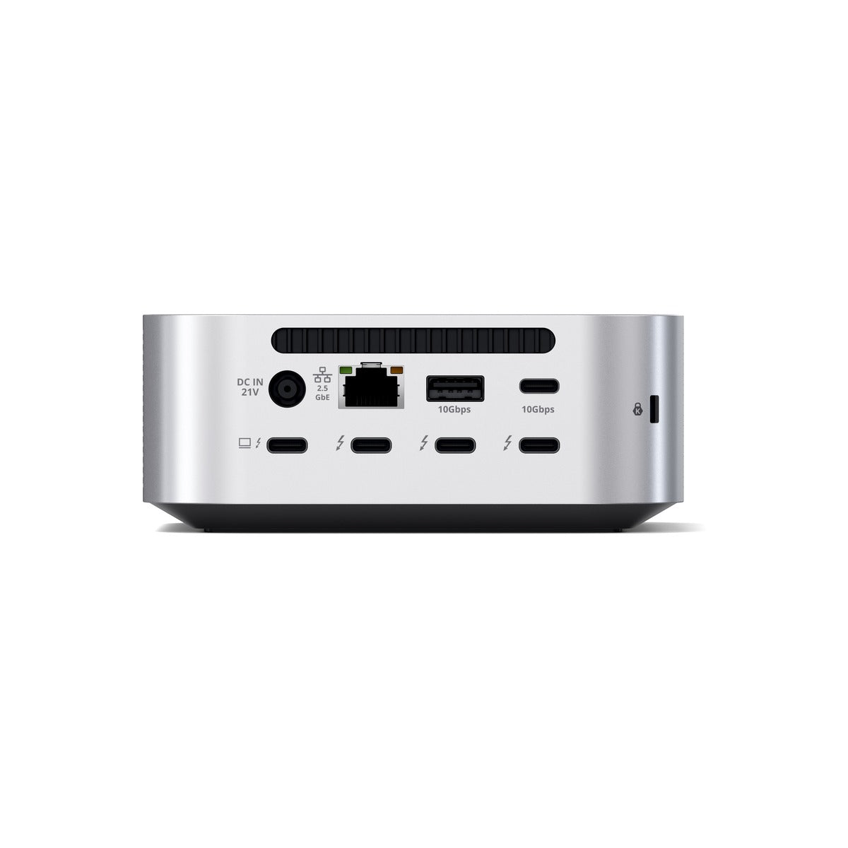 Satechi Thunderbolt 5 докинг станция CubeDock със SSD enclosure, 140W захранване, 2.5Gb Ethernet и SD/microSD четец от Satechi – сребриста