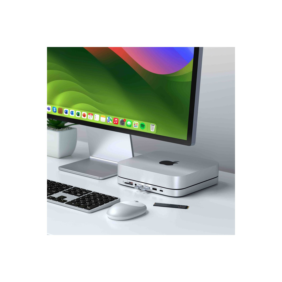 Satechi Stand & Hub For Mac Mini / Studio - Silver