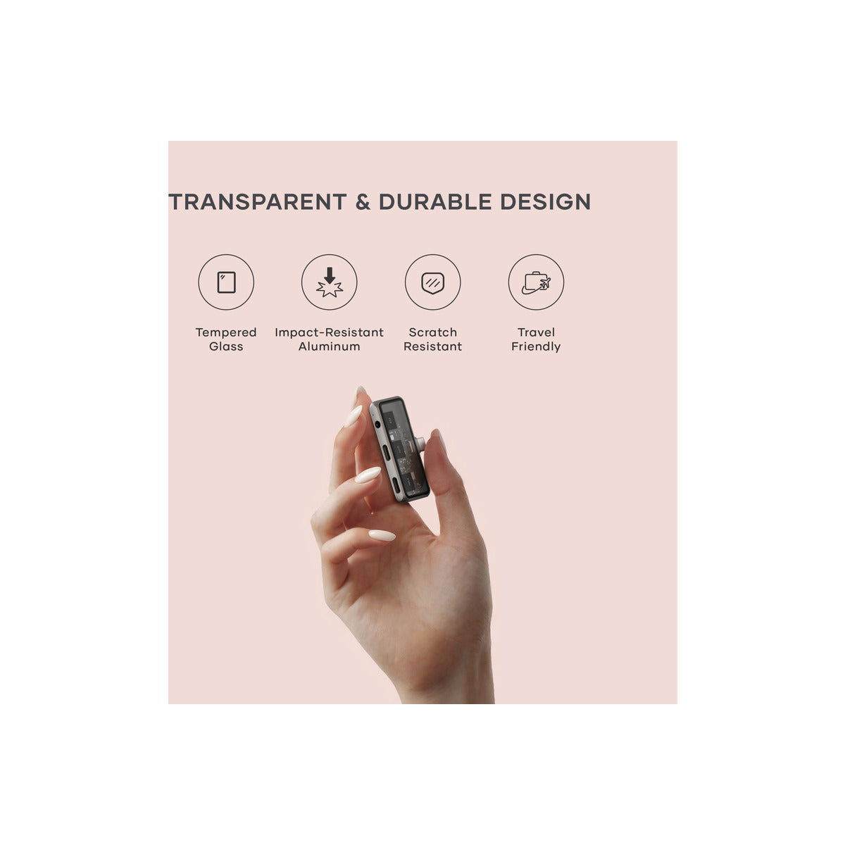 Satechi Mobile XR Hub with dual USB-C and Audio - Space Gray