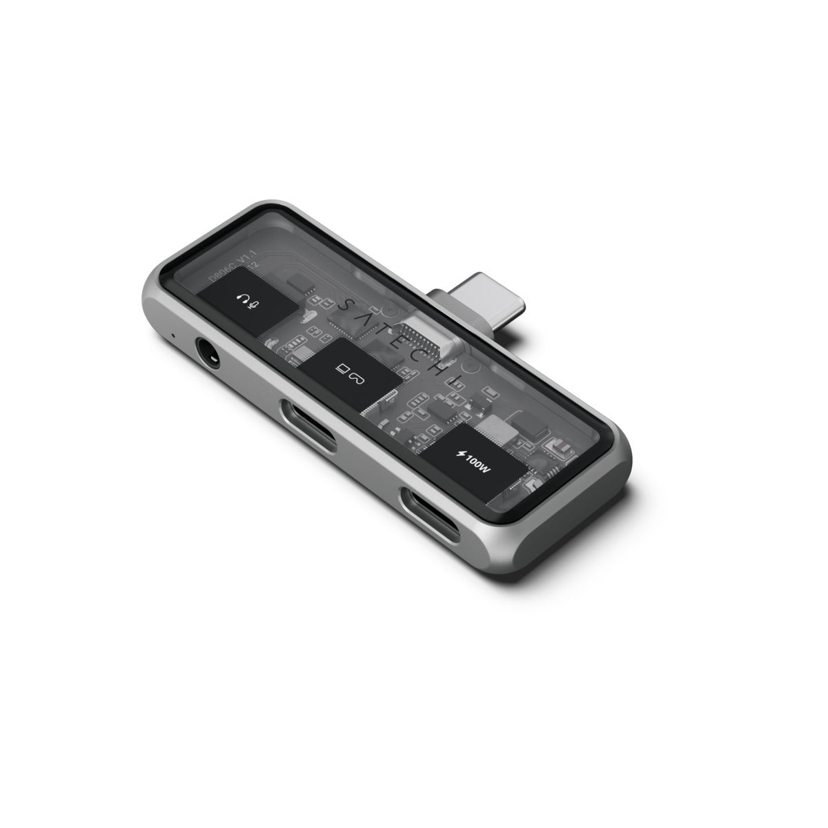 Satechi Mobile XR Hub with dual USB-C and Audio - Space Gray