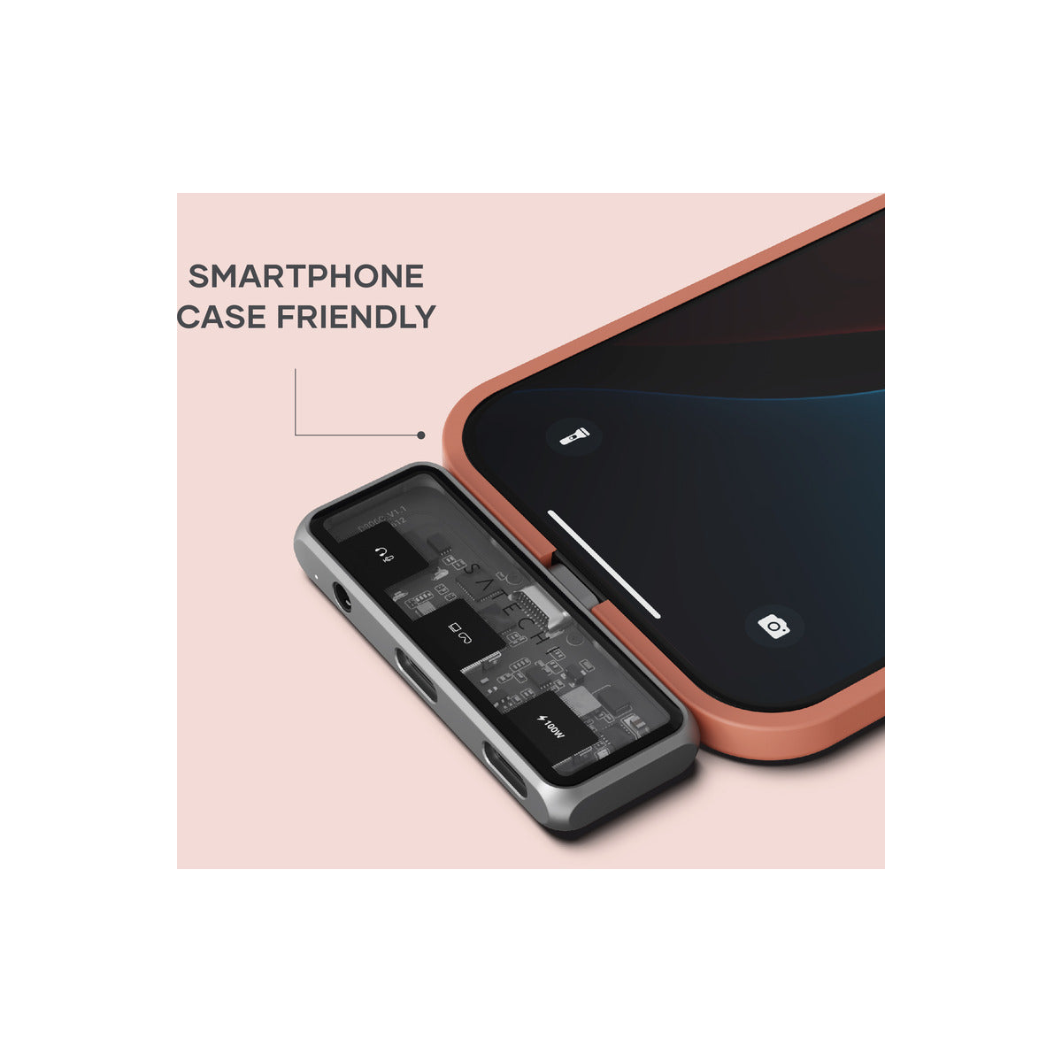 Satechi Mobile XR Hub with dual USB-C and Audio - Space Gray