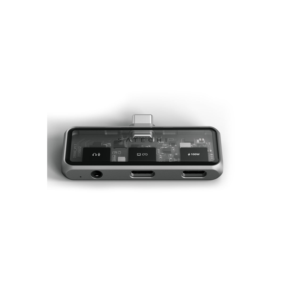 Satechi Mobile XR Hub with dual USB-C and Audio - Space Gray