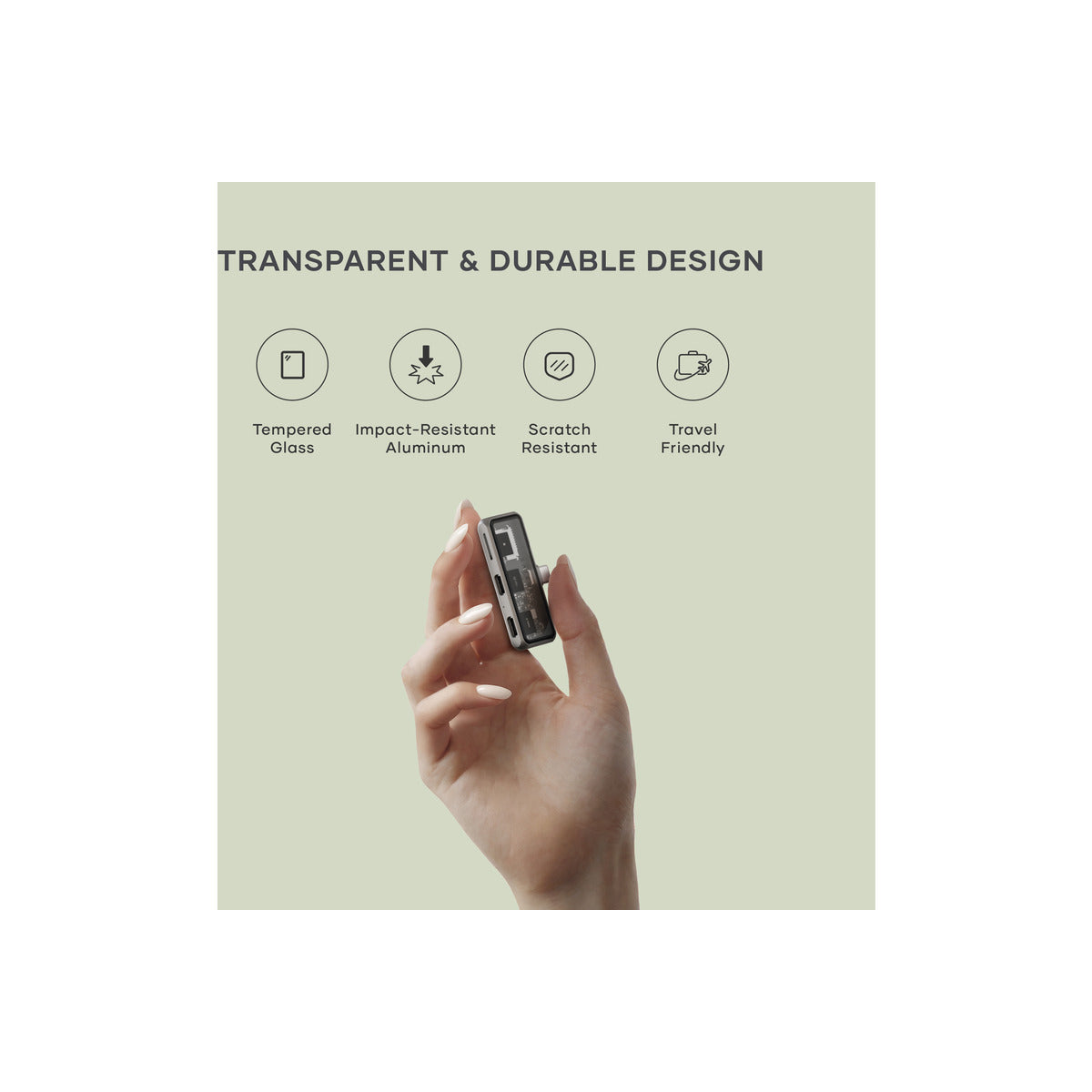 Satechi Mobile XR Hub with  dual USB-C and microSD - Space Gray