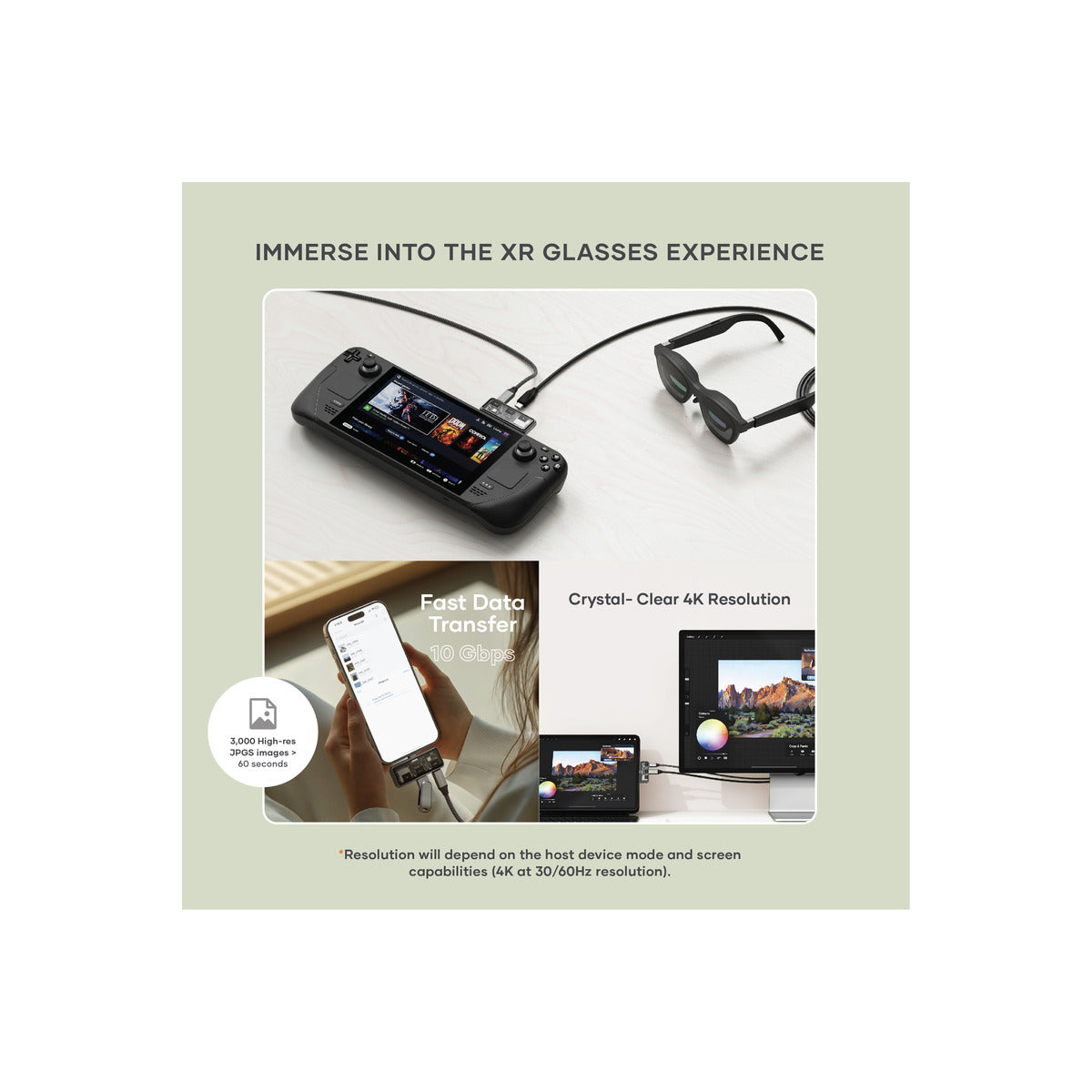 Satechi Mobile XR Hub with  dual USB-C and microSD - Space Gray