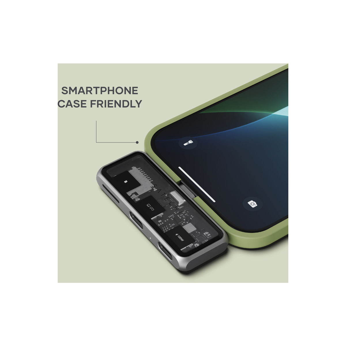 Satechi Mobile XR Hub with  dual USB-C and microSD - Space Gray