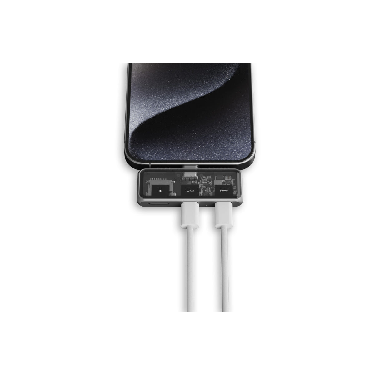 Satechi Mobile XR Hub with  dual USB-C and microSD - Space Gray