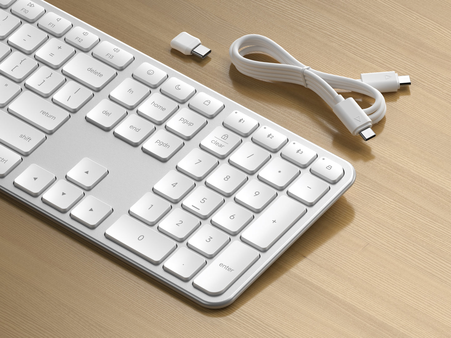 Satechi Slim EX3 Wireless Keyboard - US English - Silver - iSTYLE.bg