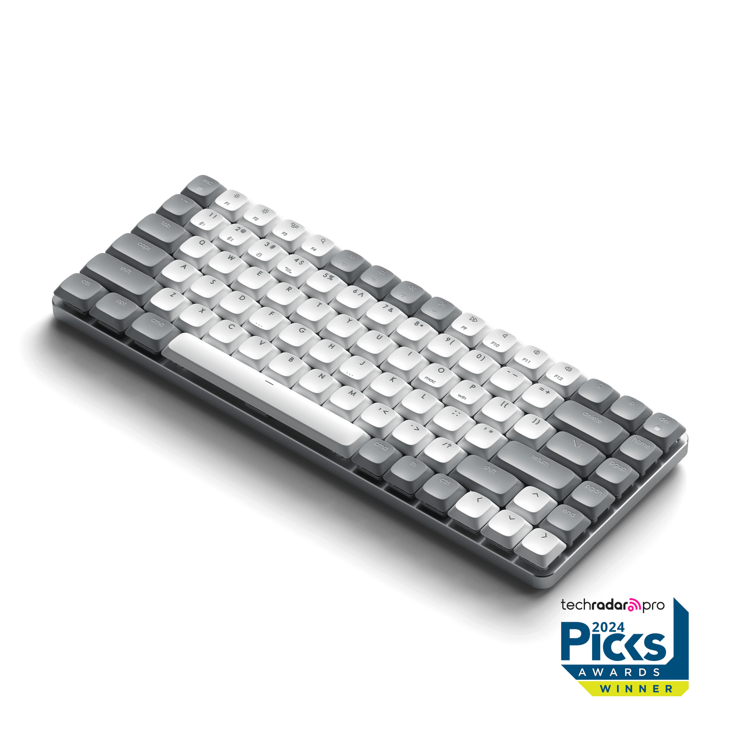 Satechi SM1 Slim Mechanical Backlit Bluetooth Keyboard - Grey/White