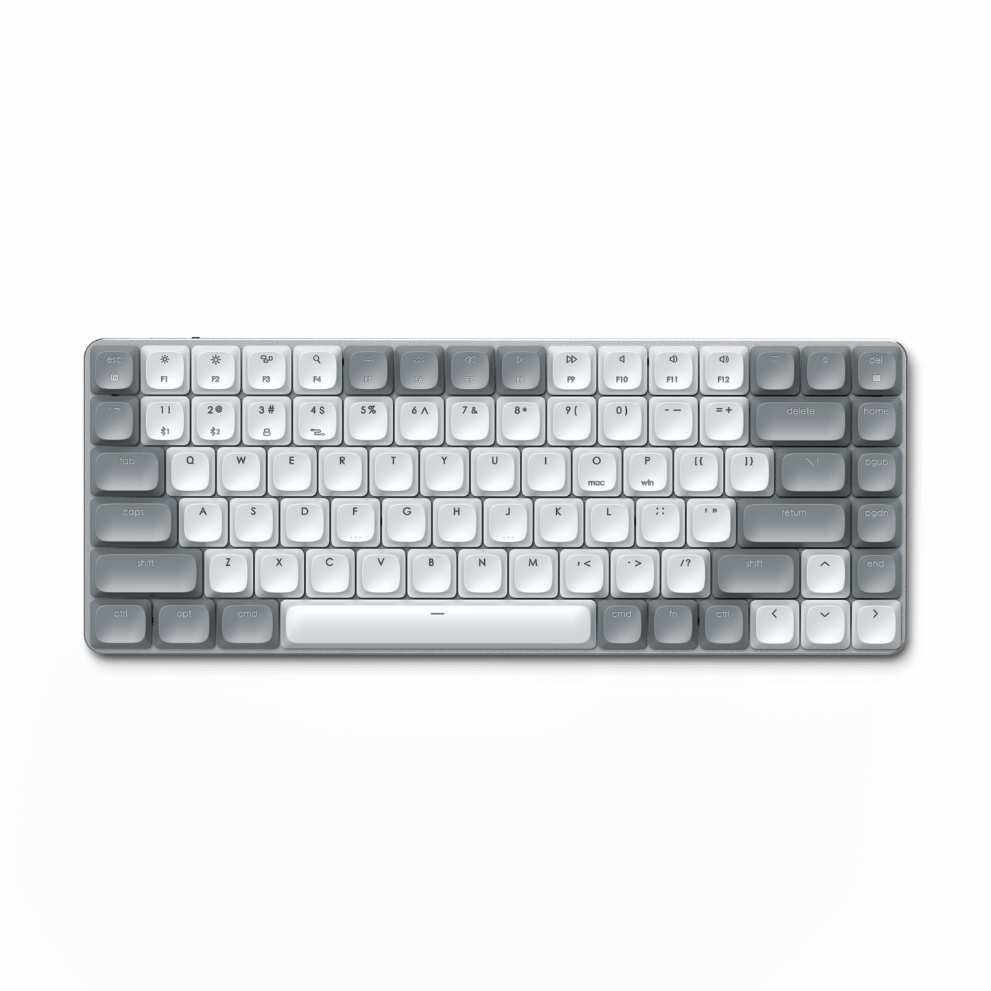 Satechi SM1 Slim Mechanical Backlit Bluetooth Keyboard - Grey/White