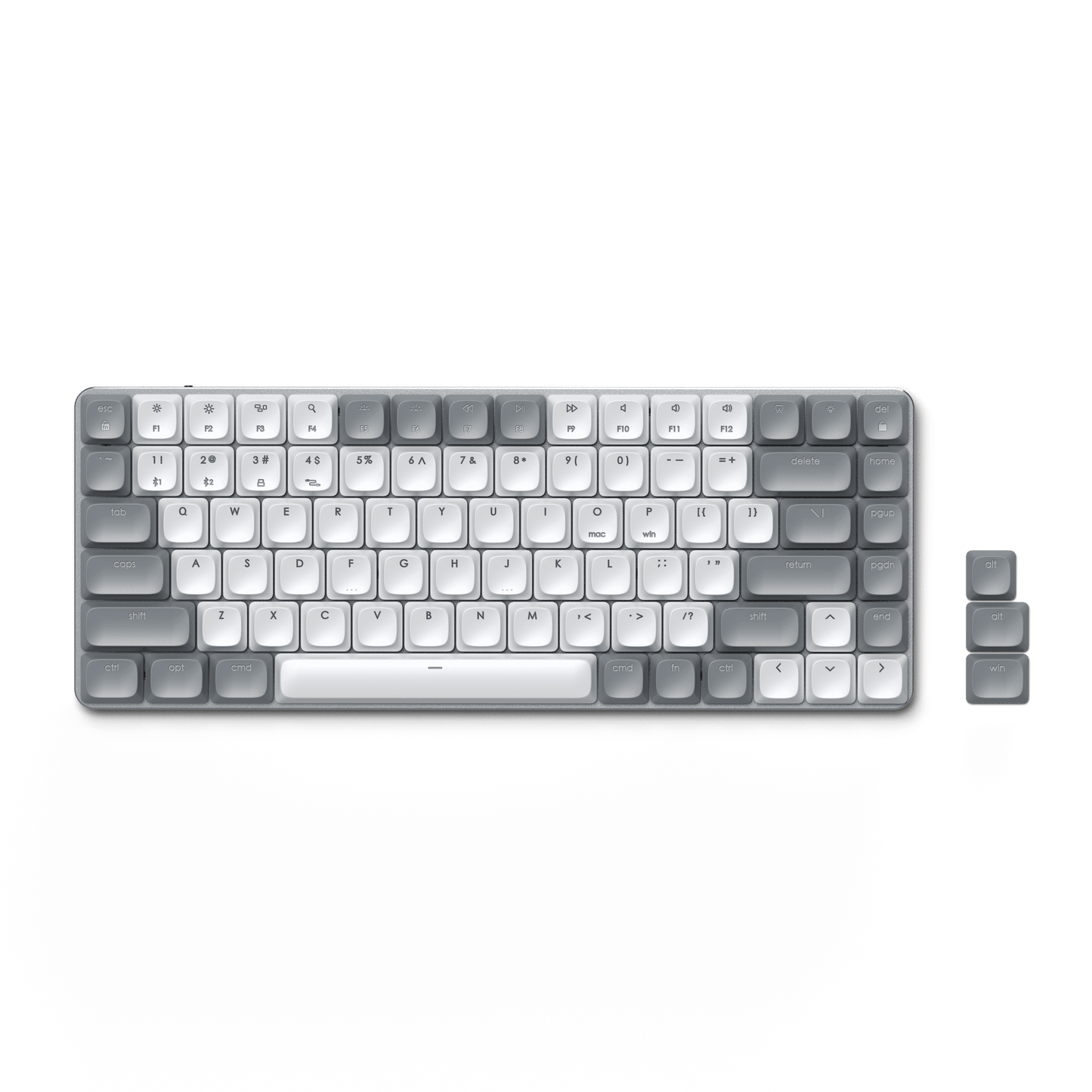 Satechi SM1 Slim Mechanical Backlit Bluetooth Keyboard - Grey/White