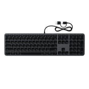 Satechi Slim LX3 Wired Keyboard - US English - Space Black - iSTYLE.bg