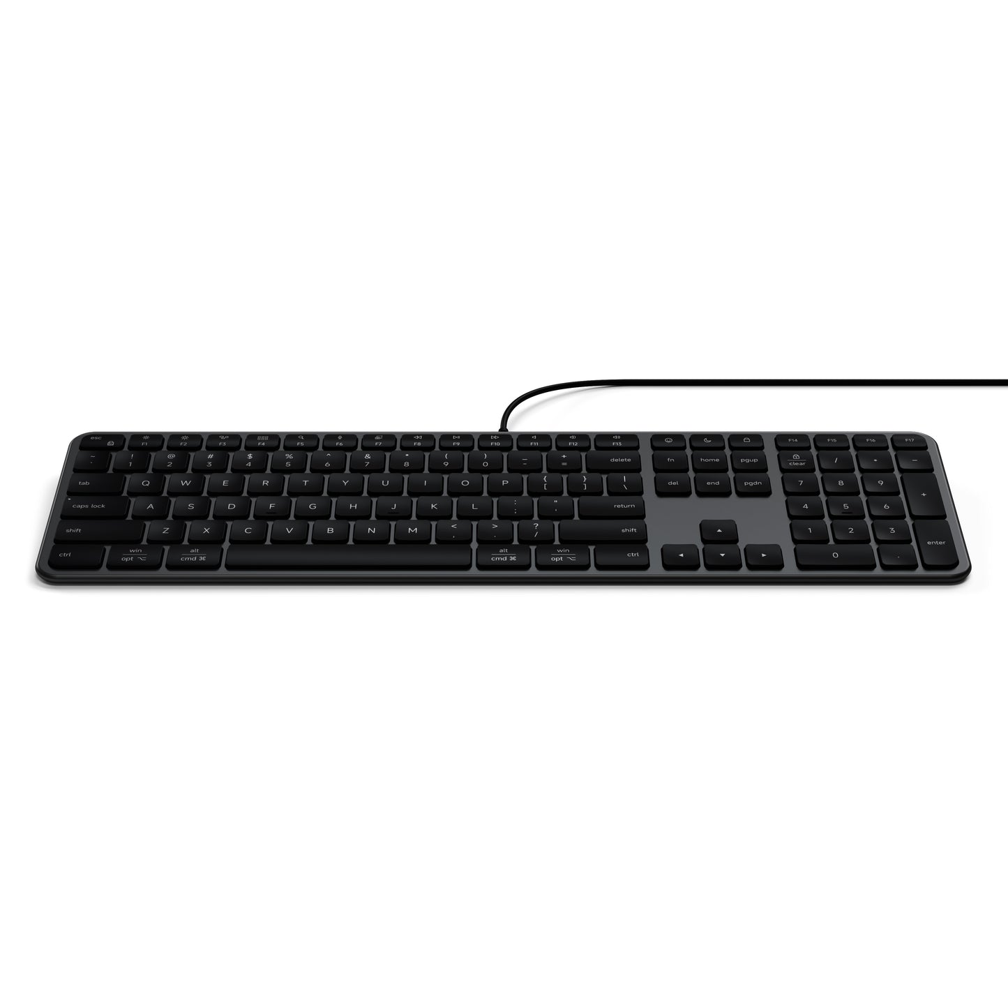 Satechi Slim LX3 Wired Keyboard - US English - Space Black - iSTYLE.bg