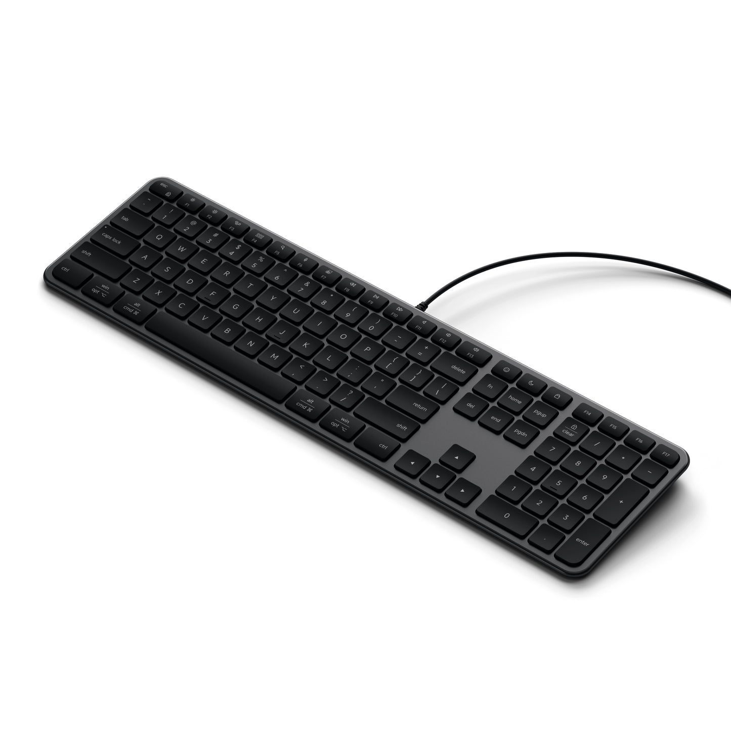 Satechi Slim LX3 Wired Keyboard - US English - Space Black - iSTYLE.bg