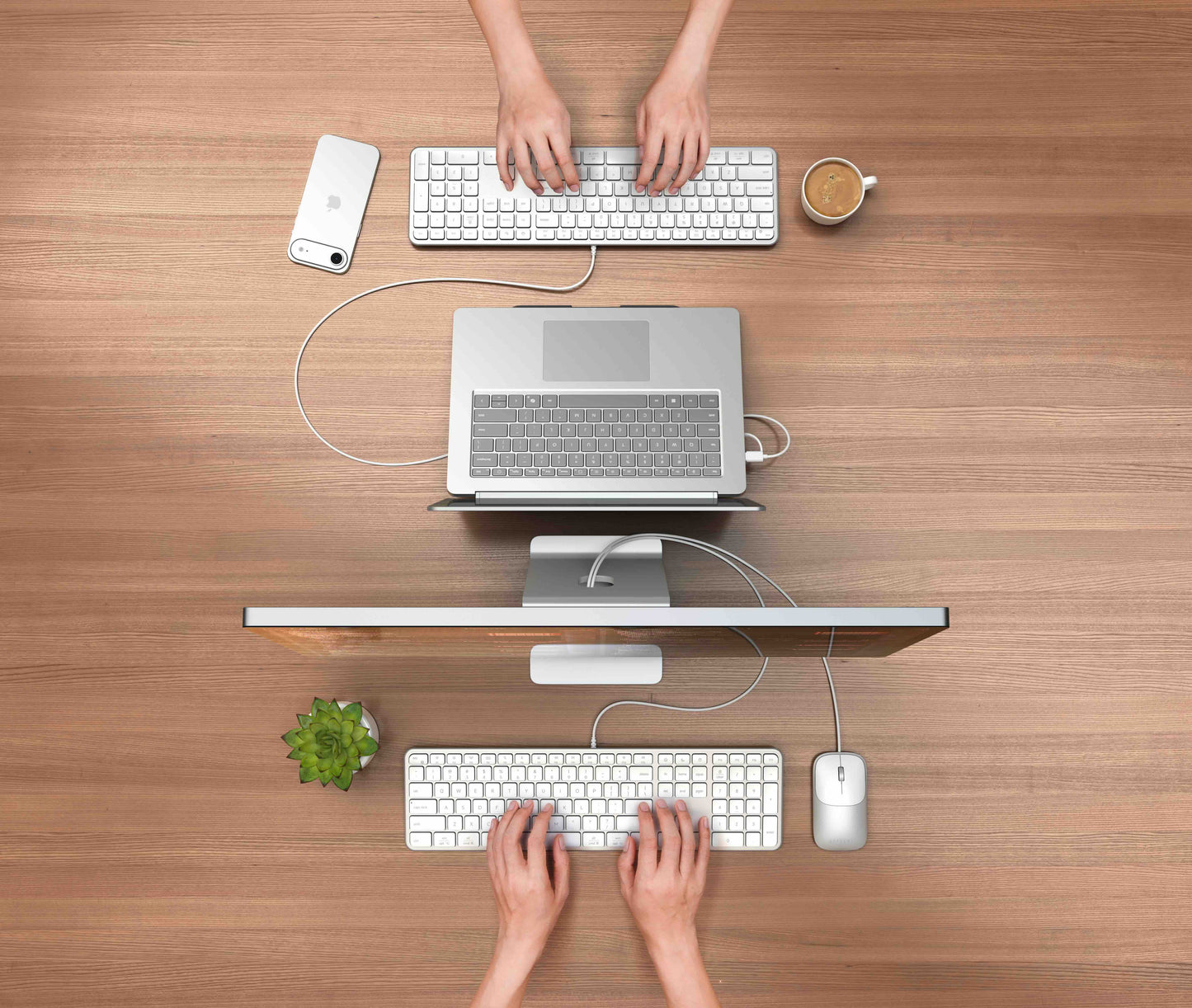 Satechi Slim LX3 Wired Keyboard - US English - Silver - iSTYLE.bg