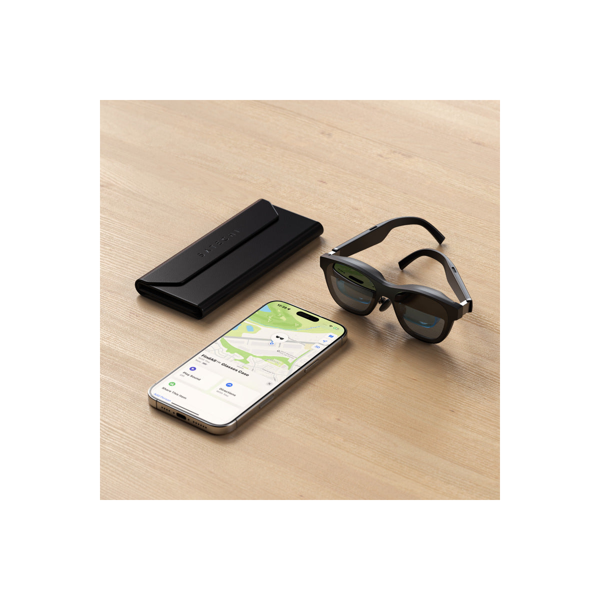 Satechi Vegan-Leather FindAll Glasses Case - Black